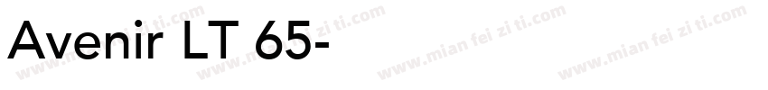 Avenir LT 65字体转换